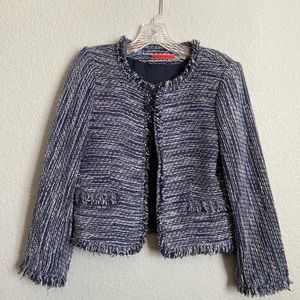 Alice + Olivia Tweed Crop Jacket